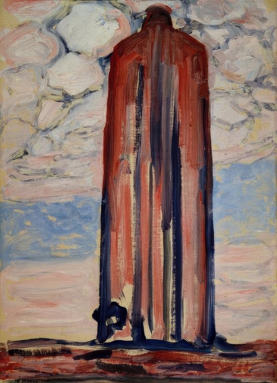 Leuchtturm in Westkapelle von Piet Mondrian