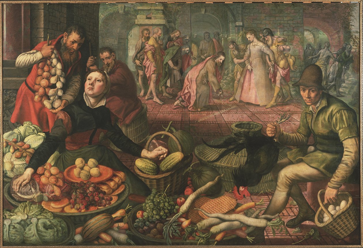 Christus und die Ehebrecherin von Pieter Aertsen