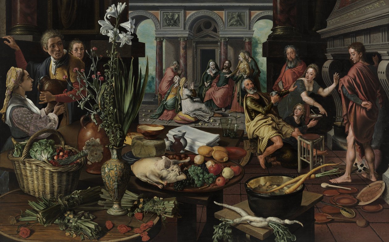 Christus im Haus von Martha und Maria von Pieter Aertsen