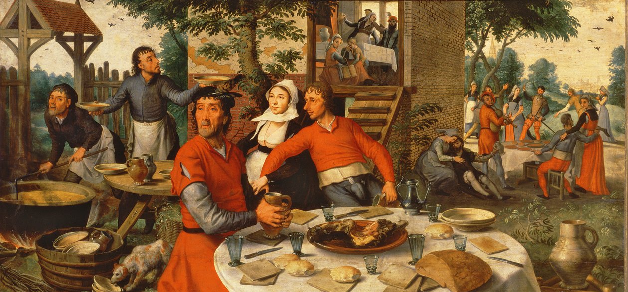 Bauernfest, 1550 von Pieter Aertsen