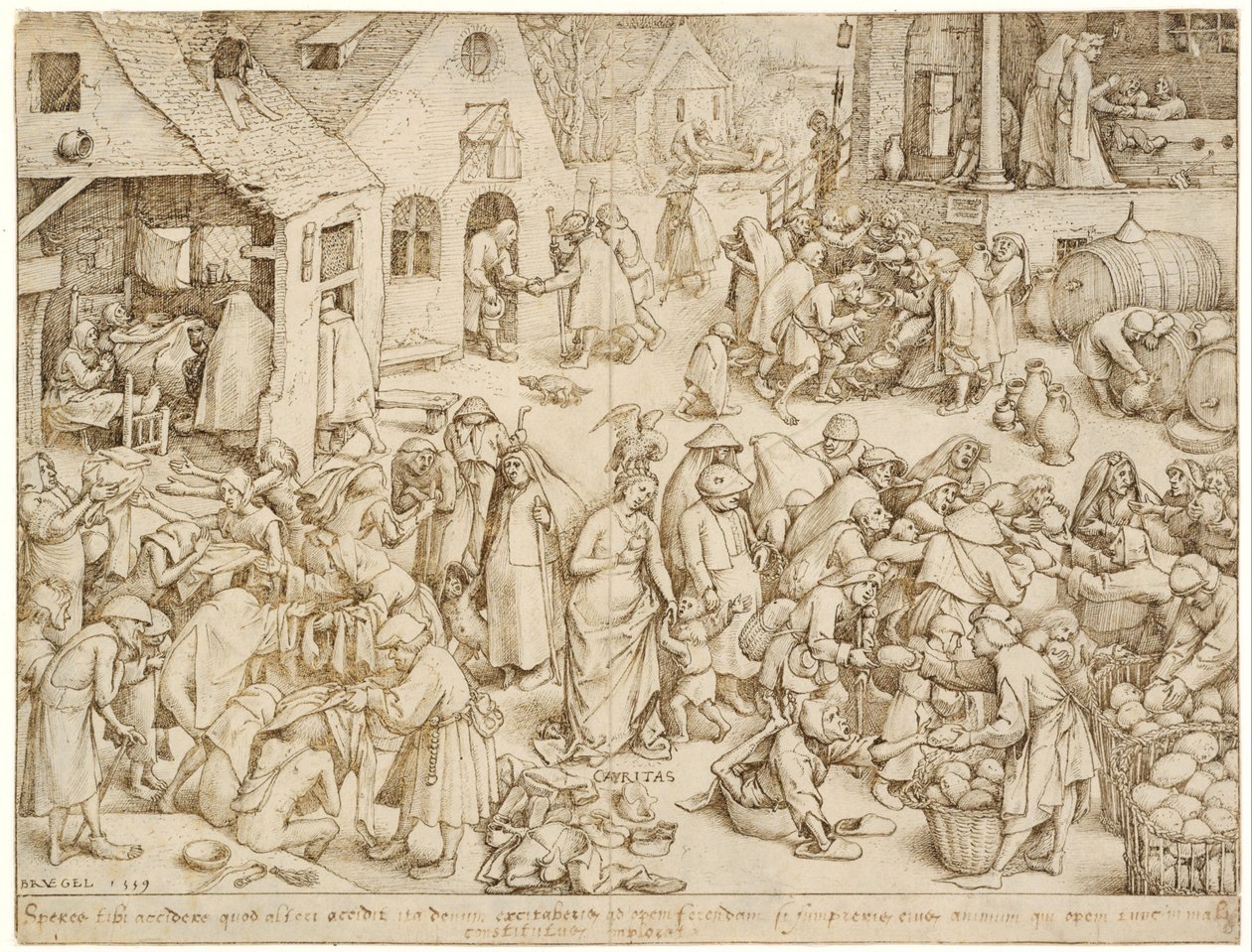 Caritas (Nächstenliebe) von Pieter Bruegel the Elder