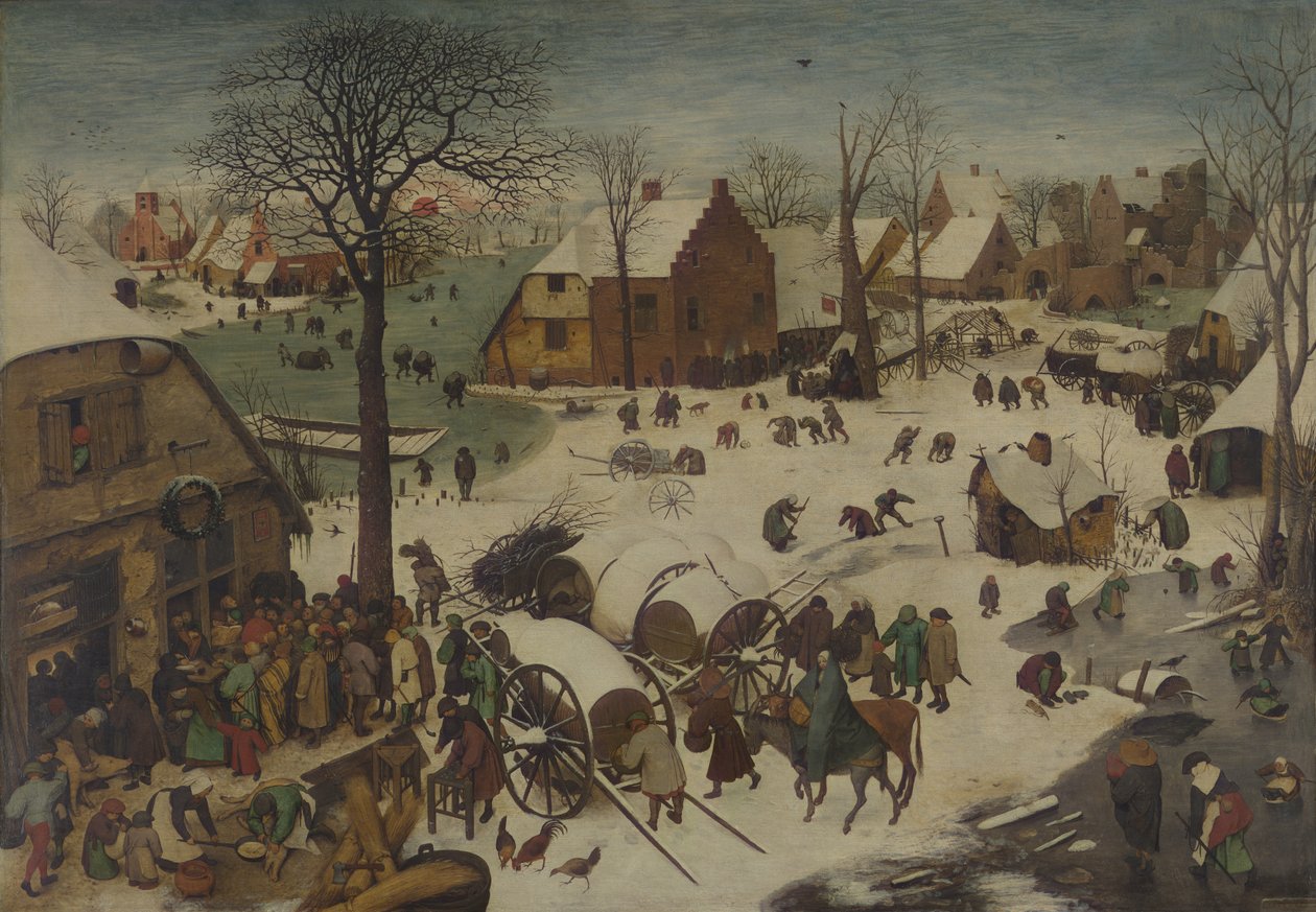 Die Volkszählung in Bethlehem von Pieter Bruegel the Elder