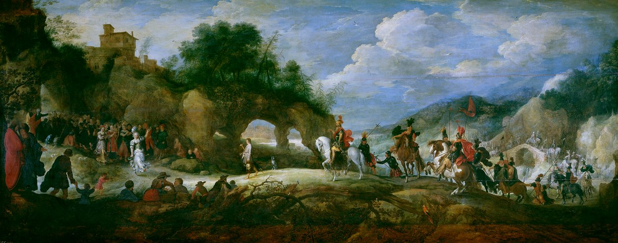 Der Triumph Davids über Goliath von Pieter Brueghel the Younger