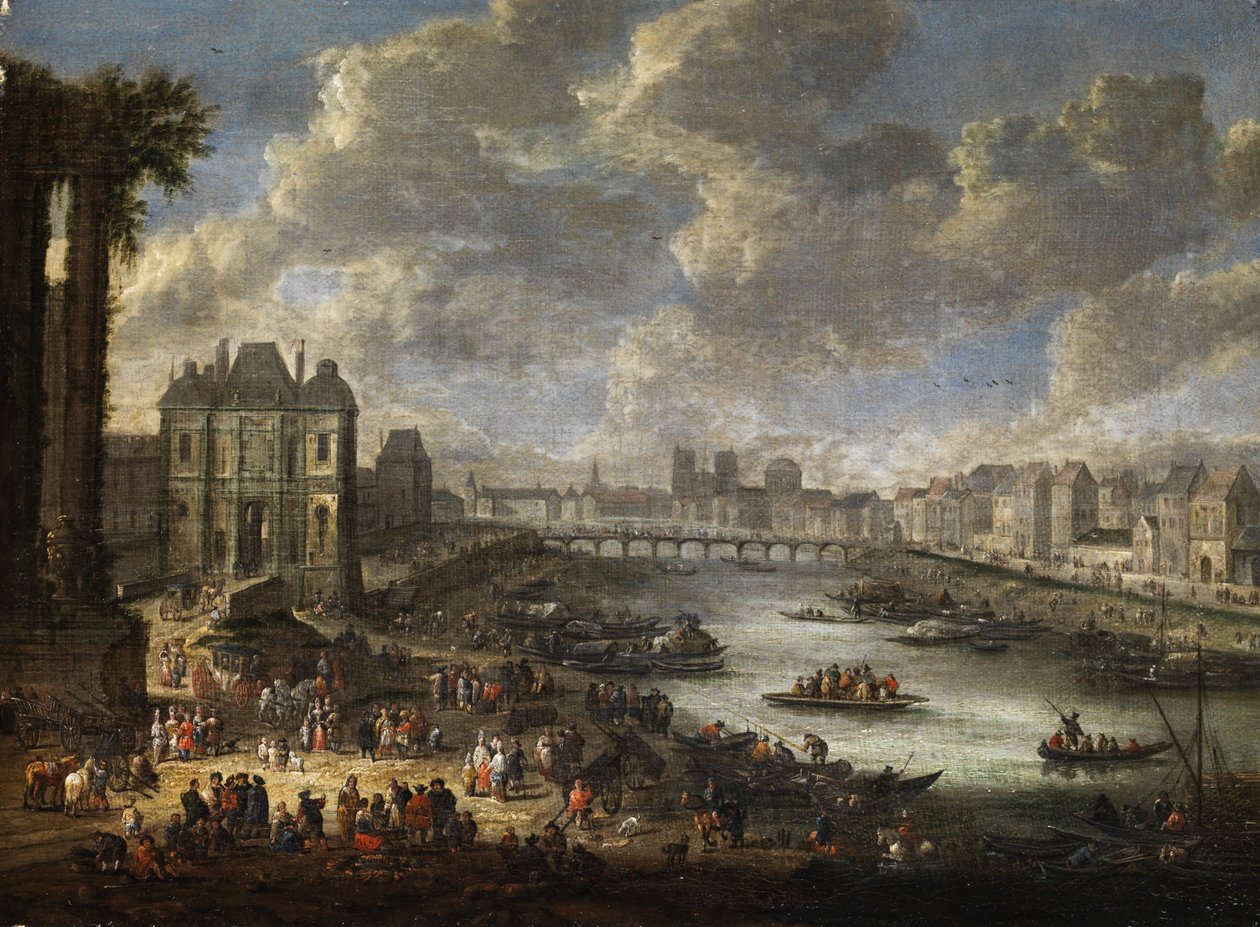 Ansicht von Paris von Pieter Casteels II