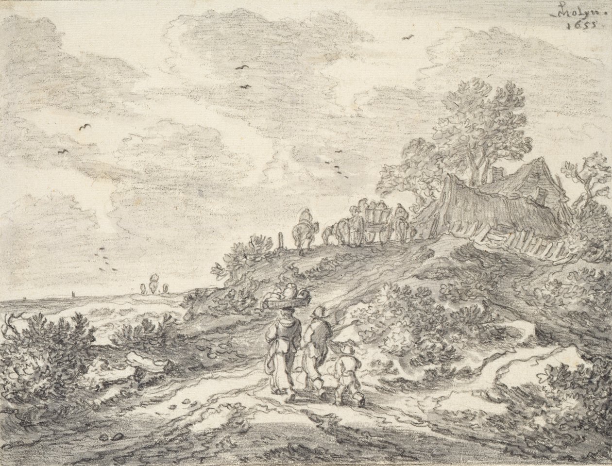 In den Dünen außerhalb von Haarlem, 1655 von Pieter Molijn
