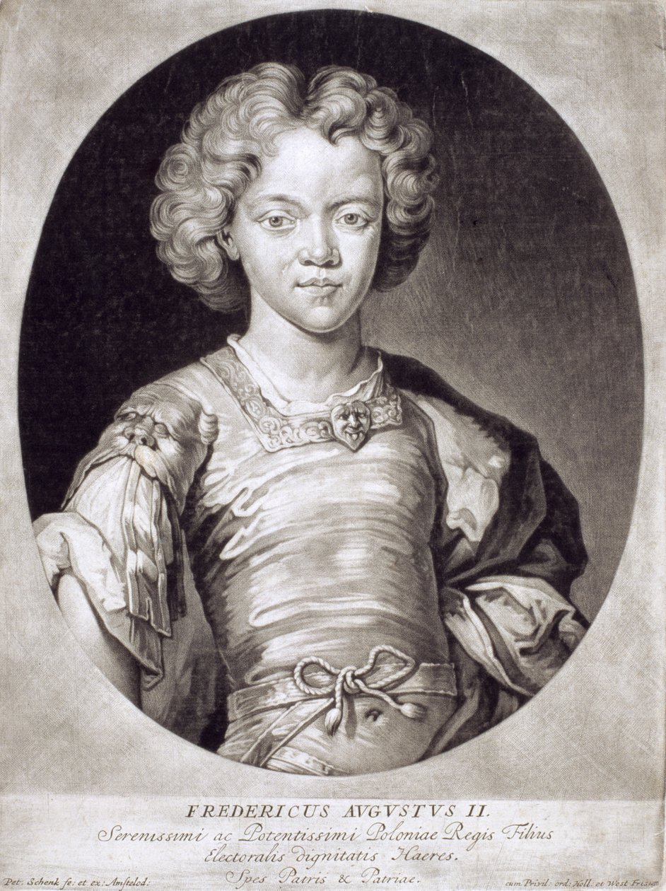 August III. (1696-1763) König von Polen als Kind von Pieter Schenk