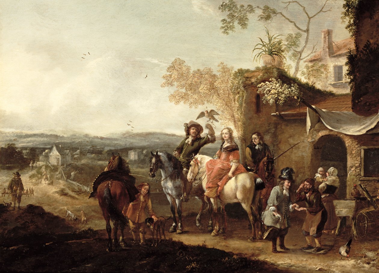 Die Falkner von Pieter Wouwermans or Wouwerman