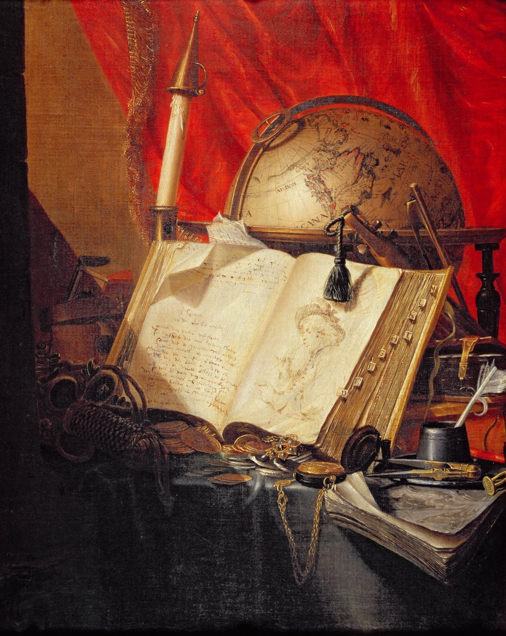 Ein Vanitas-Stillleben von Pieter de Ring