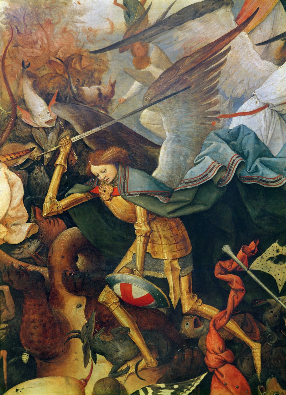 Der Sturz der rebellischen Engel (Detail) von Pieter Bruegel the Elder