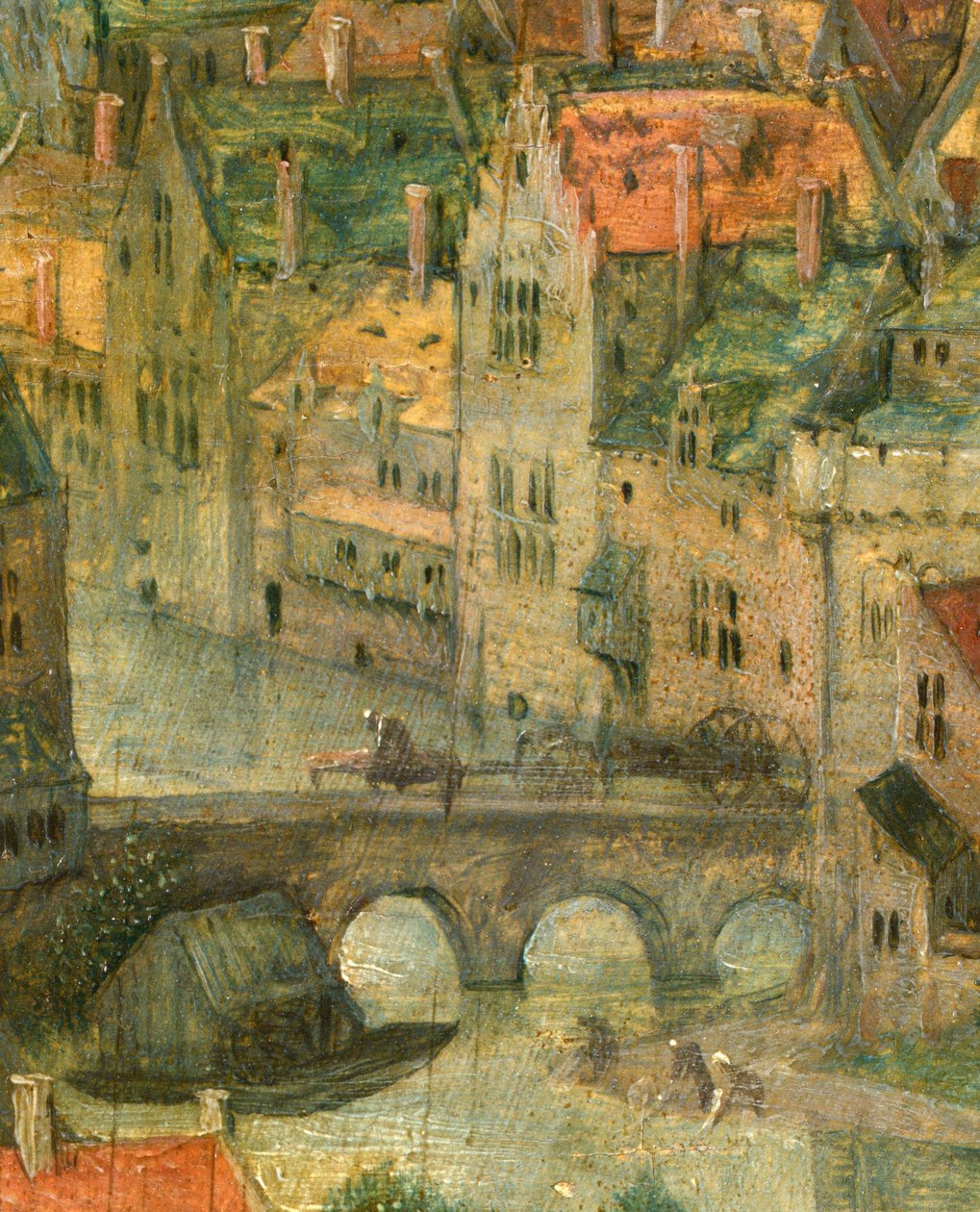 Stadtdetail vom Turm zu Babel, 1563 von Pieter Bruegel the Elder