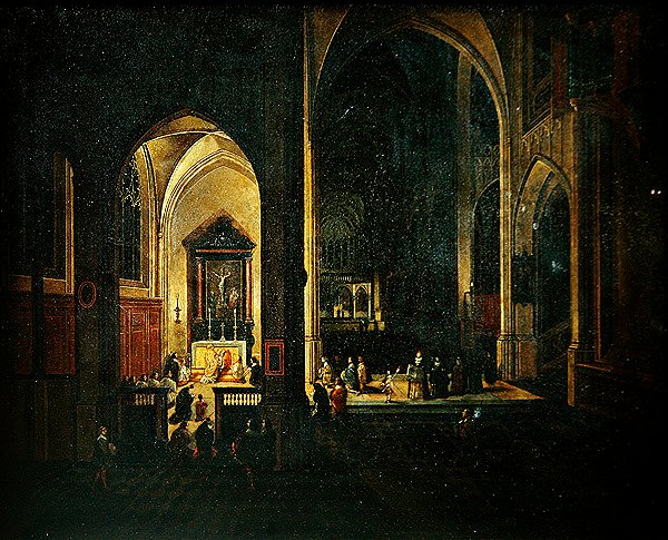 Innenraum einer Kirche von Pieter the Elder Neefs