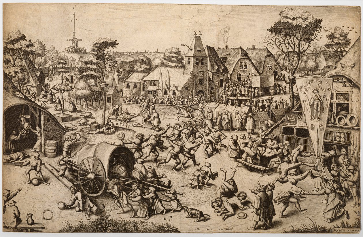 Der Jahrmarkt am St. Georgstag, um 1559-60 von Pieter the Elder after Bruegel