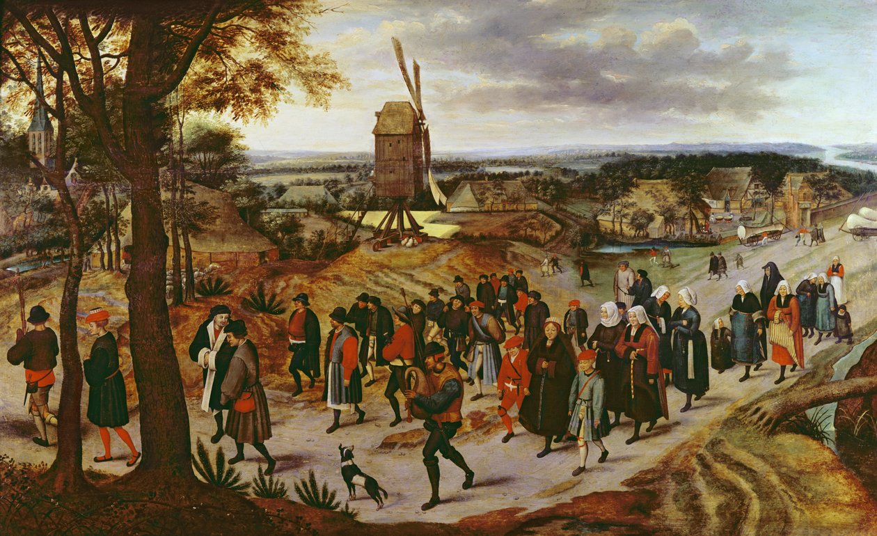 Der Hochzeitszug von Pieter Brueghel the Younger