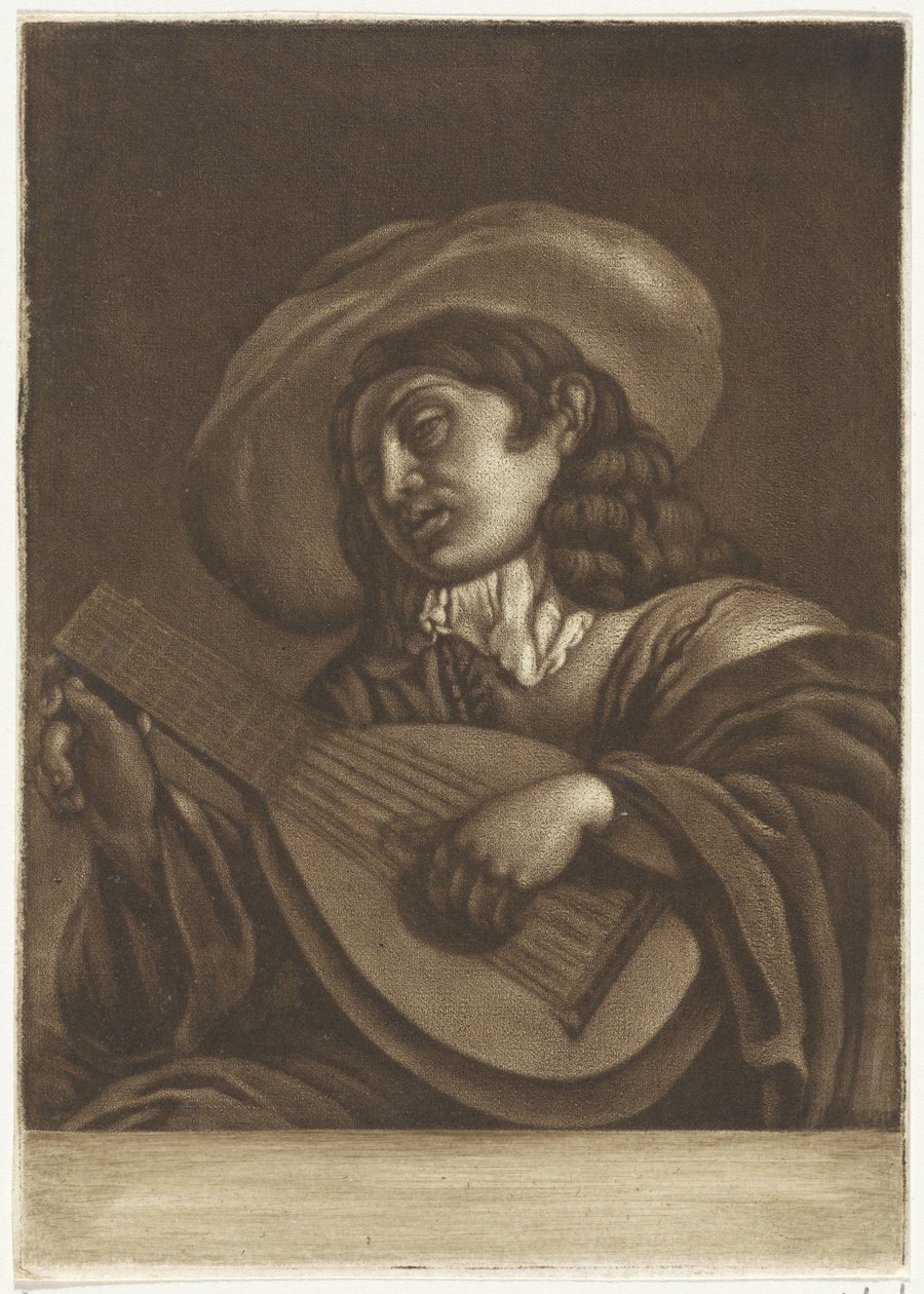 Lautenspieler von Pieter Anthony Wakkerdak