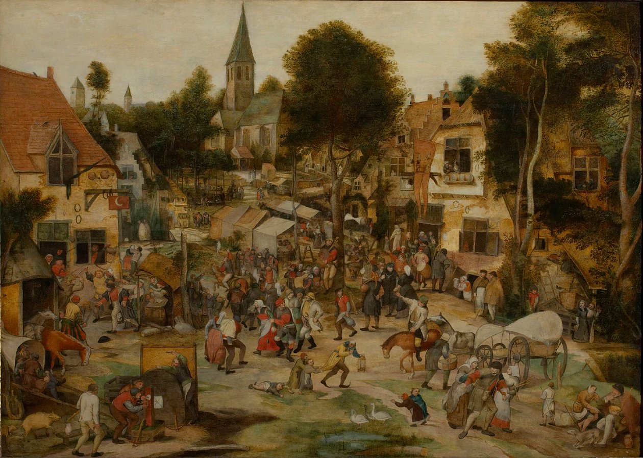 Das Dorffest Kirmes, vor 1565 von Pieter Balten