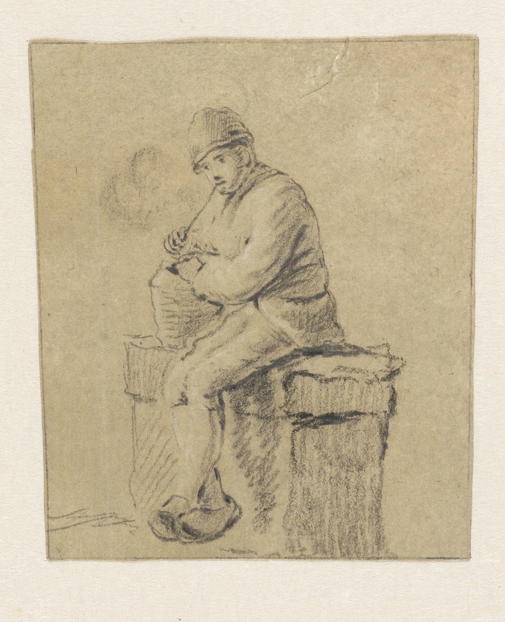Sitzender Bauer von Pieter Bartholomeusz. Barbiers