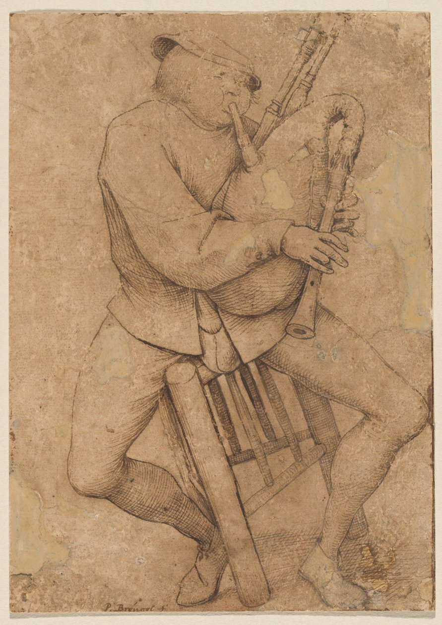 Der Dudelsackspieler von Pieter Bruegel the Elder