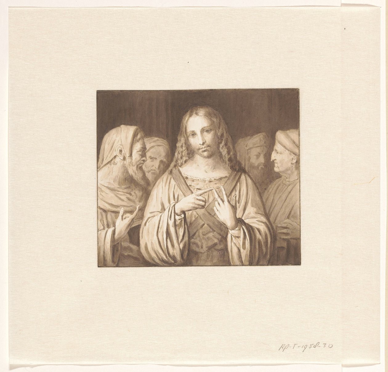 Der junge Christus unter den Schriftgelehrten von Pieter Christoffel Wonder