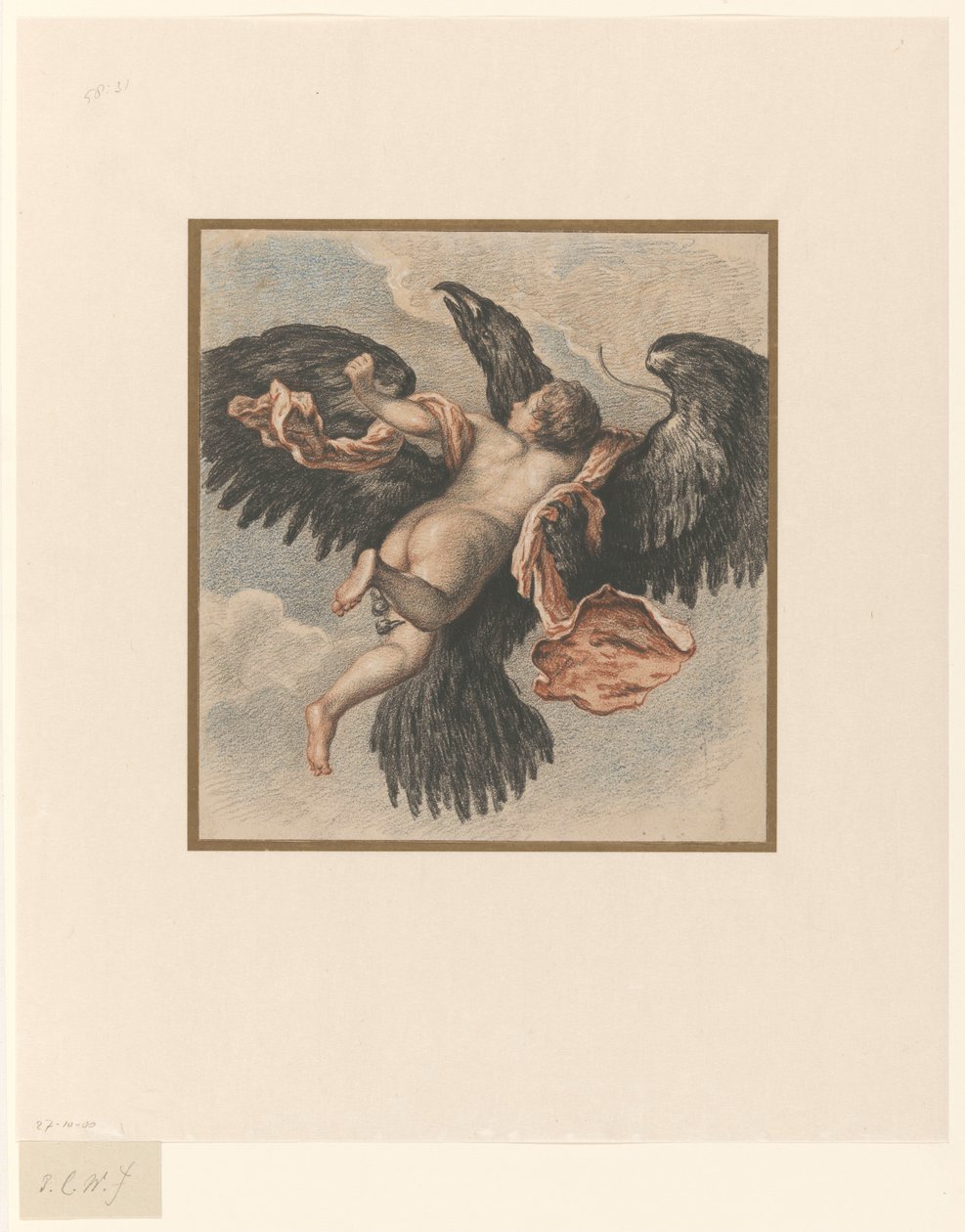 Der Raub des Ganymedes von Pieter Christoffel Wonder