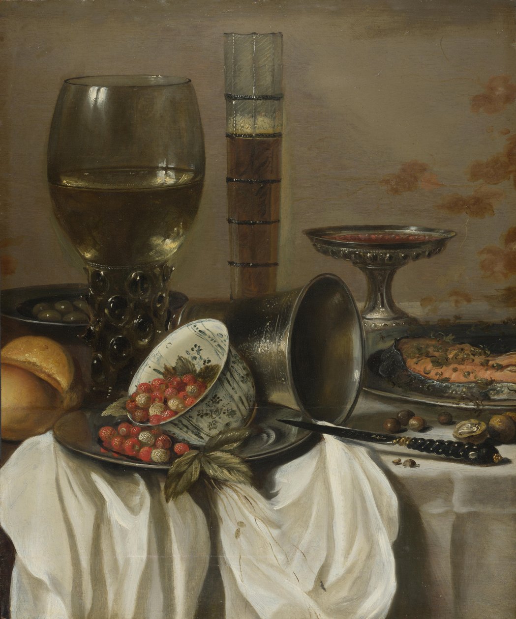 Stillleben mit Trinkgefäßen, 1649 von Pieter Claesz