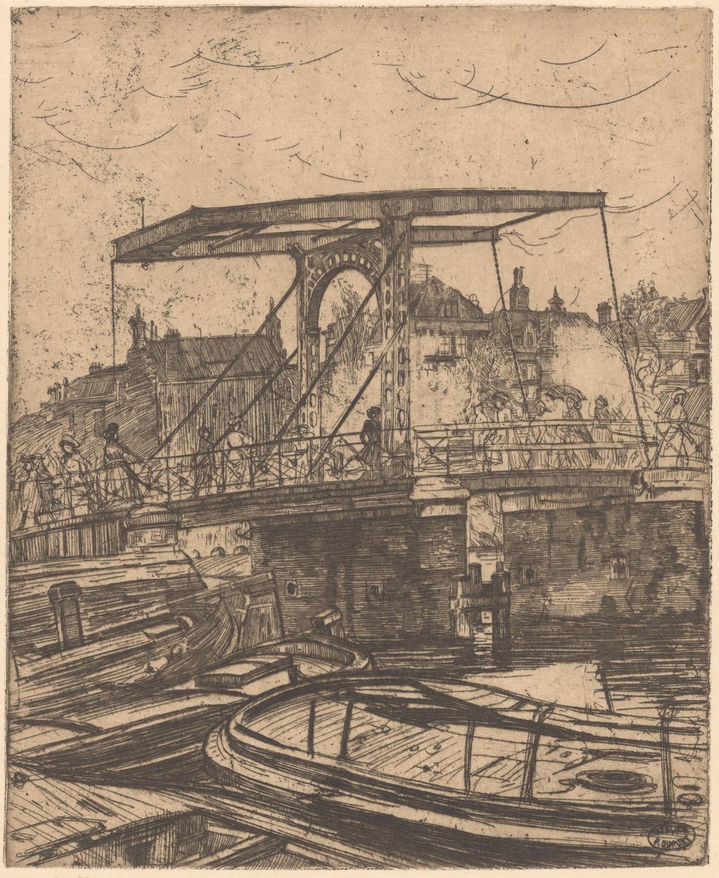 Magere Brug in Amsterdam von Pieter Dupont