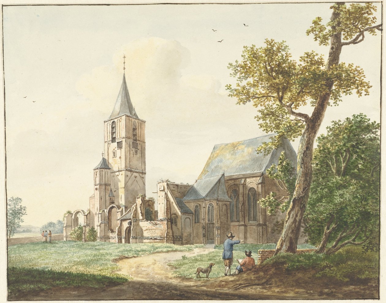 Die Kirche in Warmond von Pieter Gerardus van Os