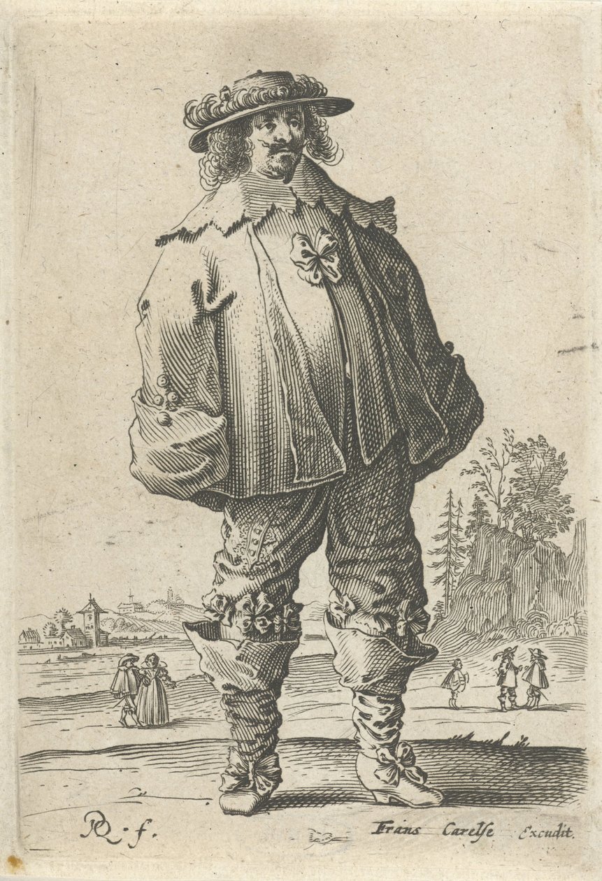 Mann in modischer Kleidung von Pieter Jansz Quast