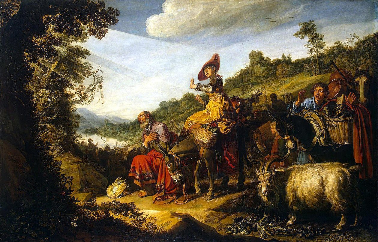 Abraham auf dem Weg nach Kanaan von Pieter Lastman