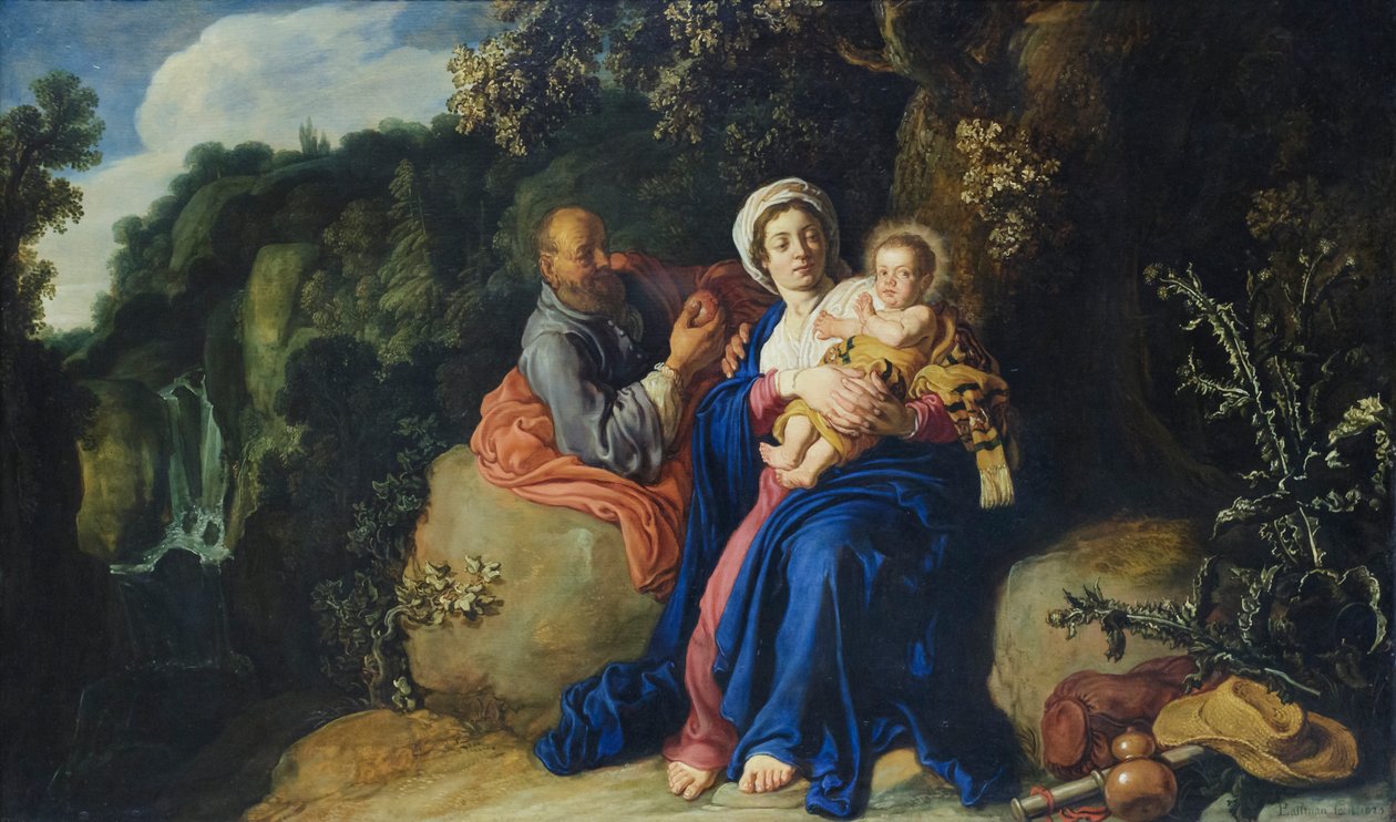 Die Rast auf der Flucht nach Ägypten von Pieter Lastman