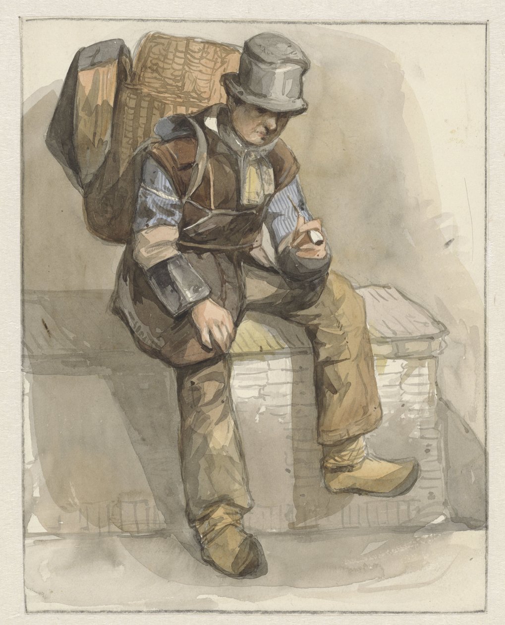 Sitzender Hausierer von Pieter Marinus van de Laar (attributed to)