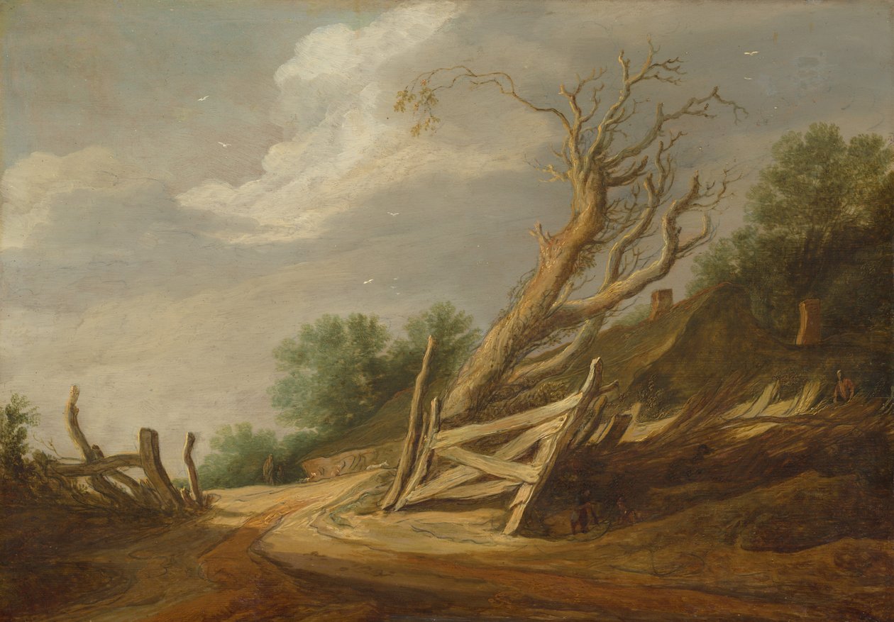 Landschaft mit offenem Tor von Pieter Molijn