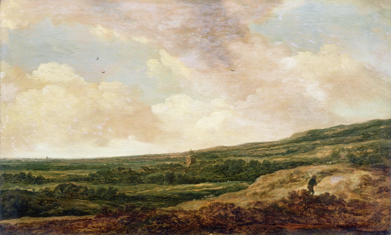 Landschaft mit einem Jäger von Pieter Molijn