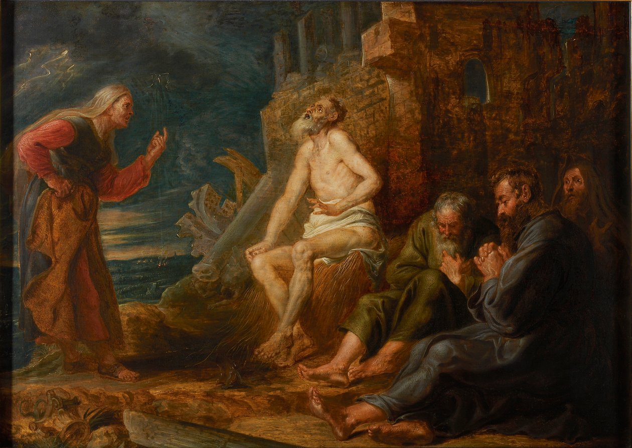 Hiob auf dem Misthaufen, 1650 von Pieter Paul Rubens
