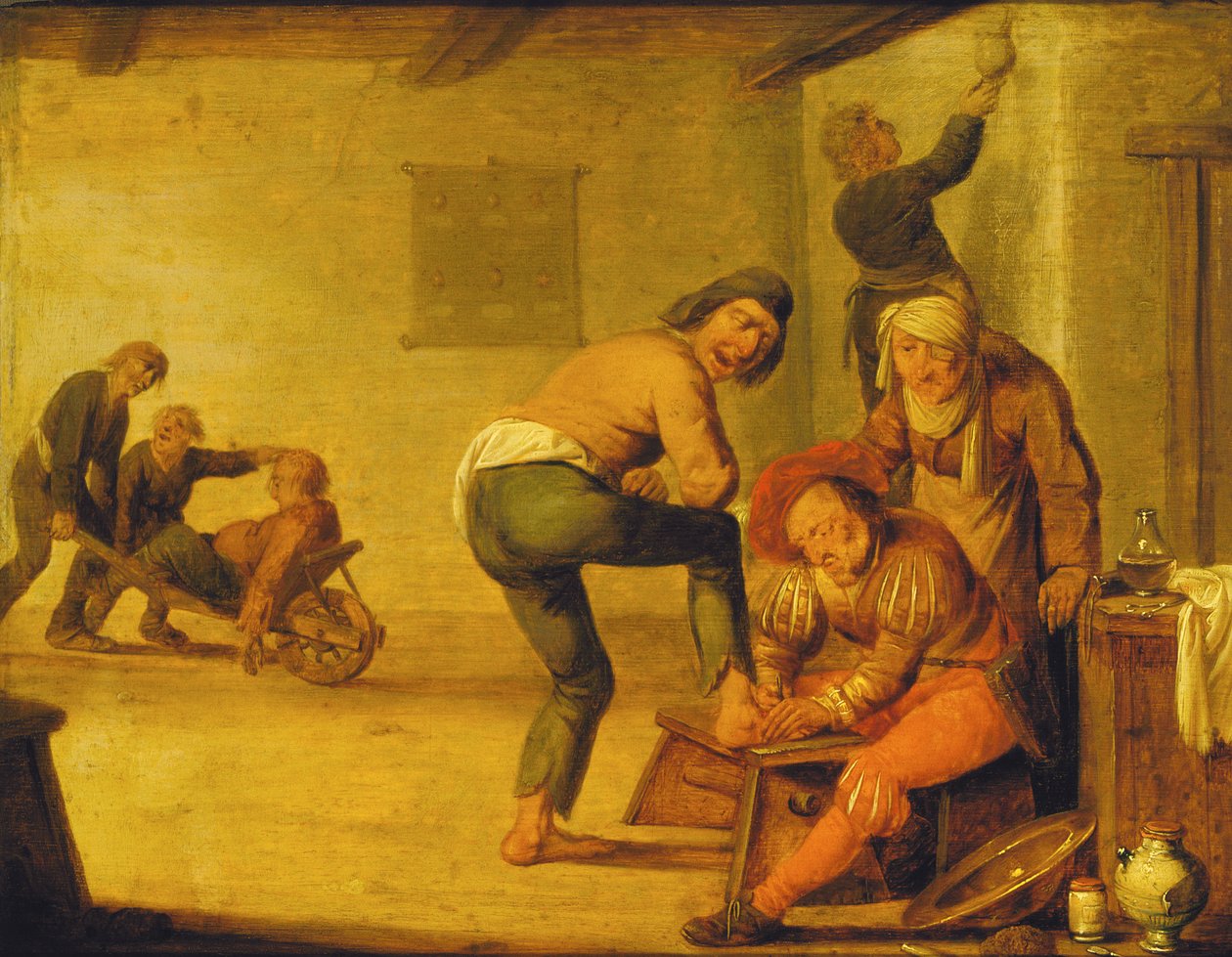 Der Dorfarzt, 1633 von Pieter Quast