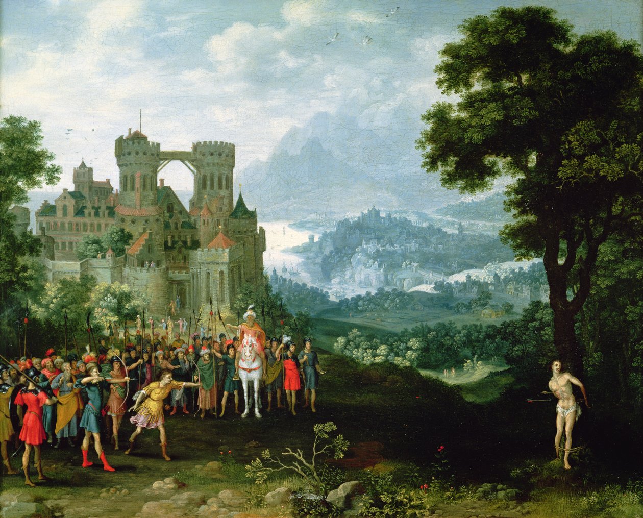 Das Martyrium des Hl. Sebastian von Pieter Schoubroeck