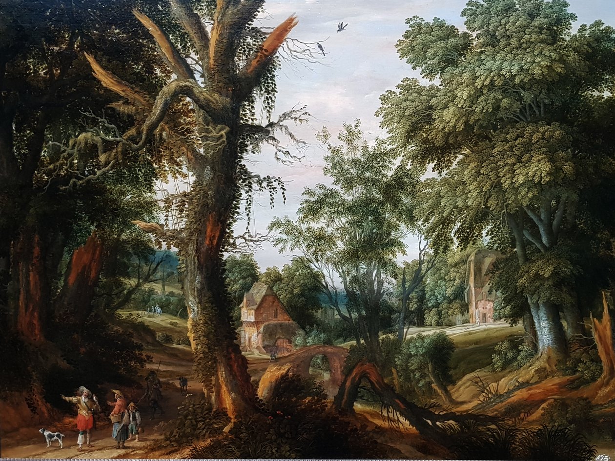 Waldlandschaft mit Figuren von Pieter Stalpaert