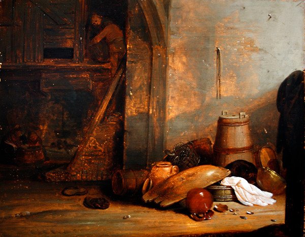 Ein Bauerninterieur von Pieter Symonsz. Potter