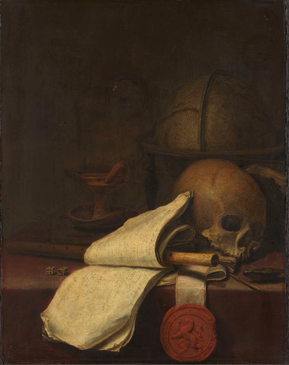 Vanitas-Stillleben von Pieter Symonsz Potter