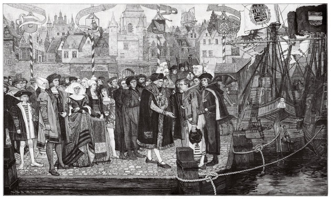 Zuckerhandel, Antwerpen, ca. 1510-20 von Pieter Verhaert