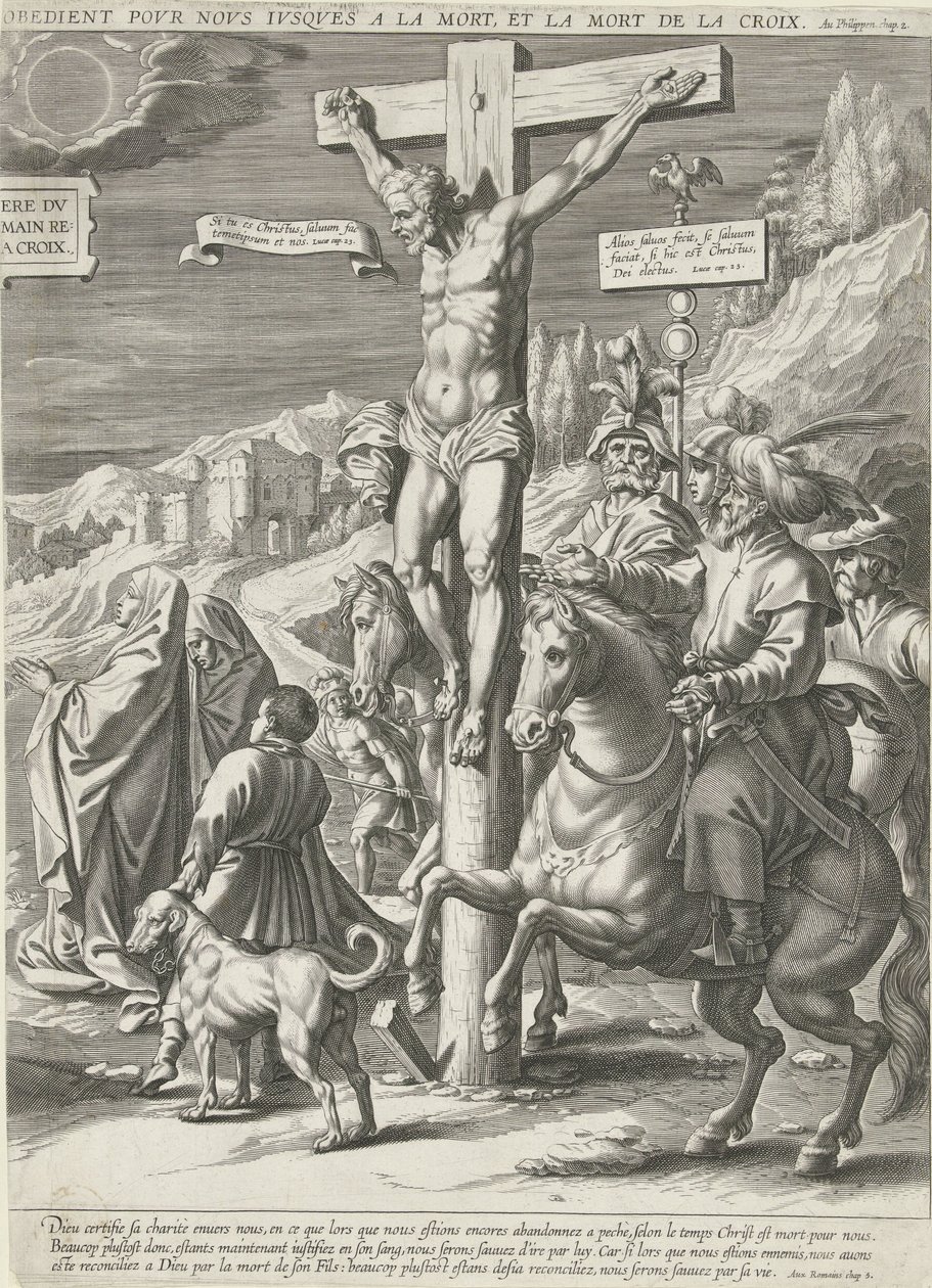 Kreuzigung Christi, rechter Teil von Pieter de Jode (I)