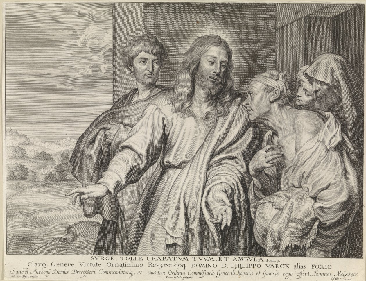 Christus heilt einen Gelähmten von Pieter de Jode (II)