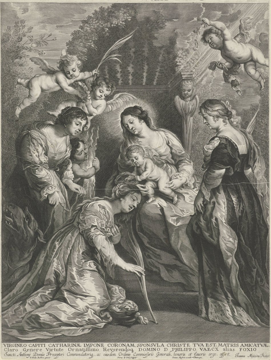 Christuskind krönt Hl. Katharina von Pieter de Jode (II)