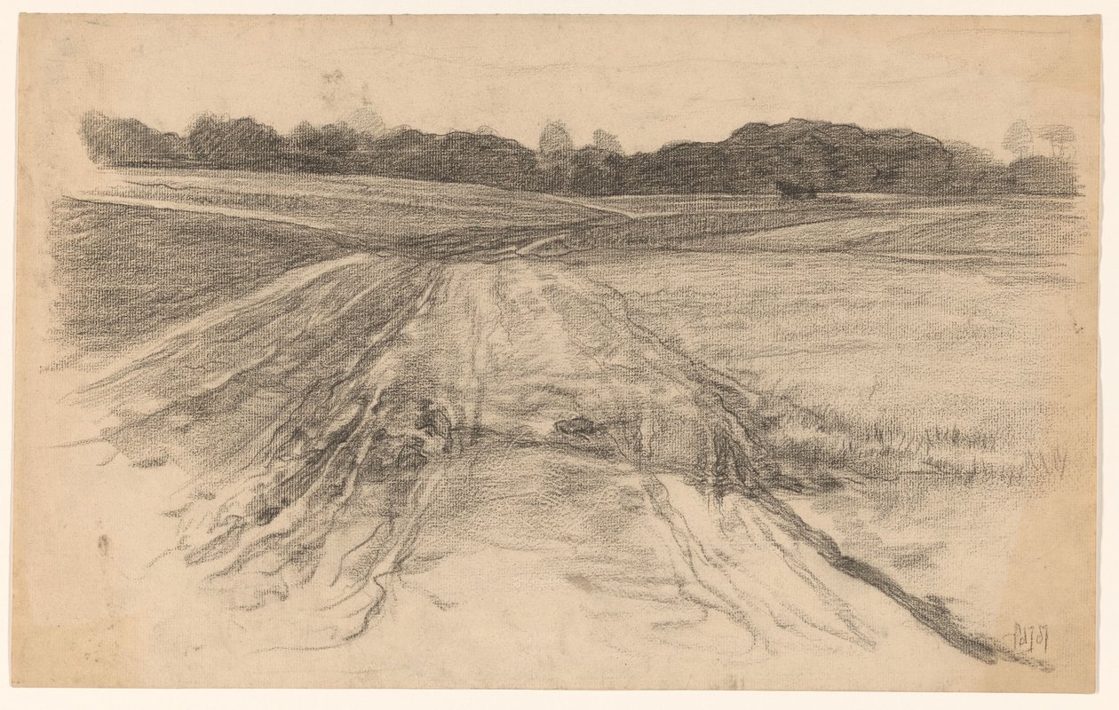 Landweg durch das offene Feld von Pieter de Josselin