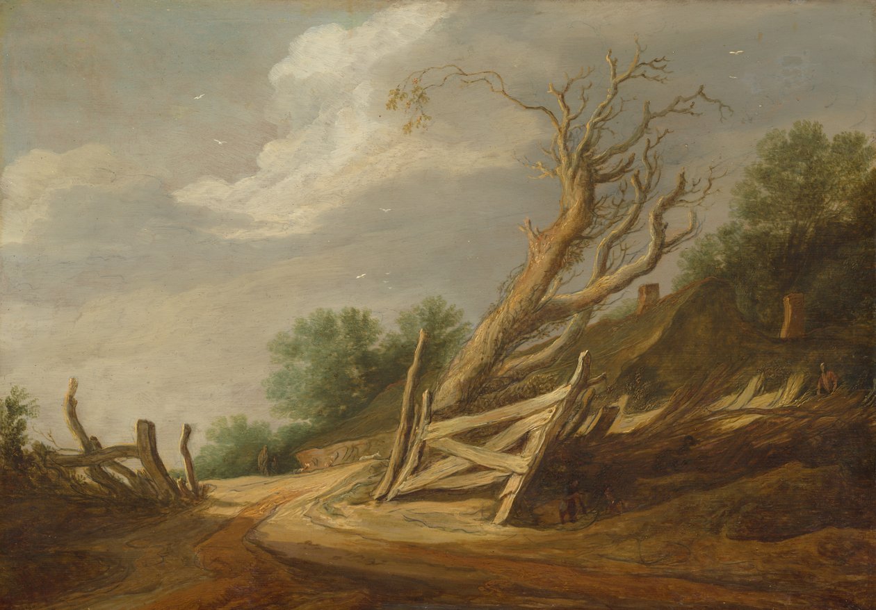 Landschaft mit offenem Tor von Pieter de Molijn