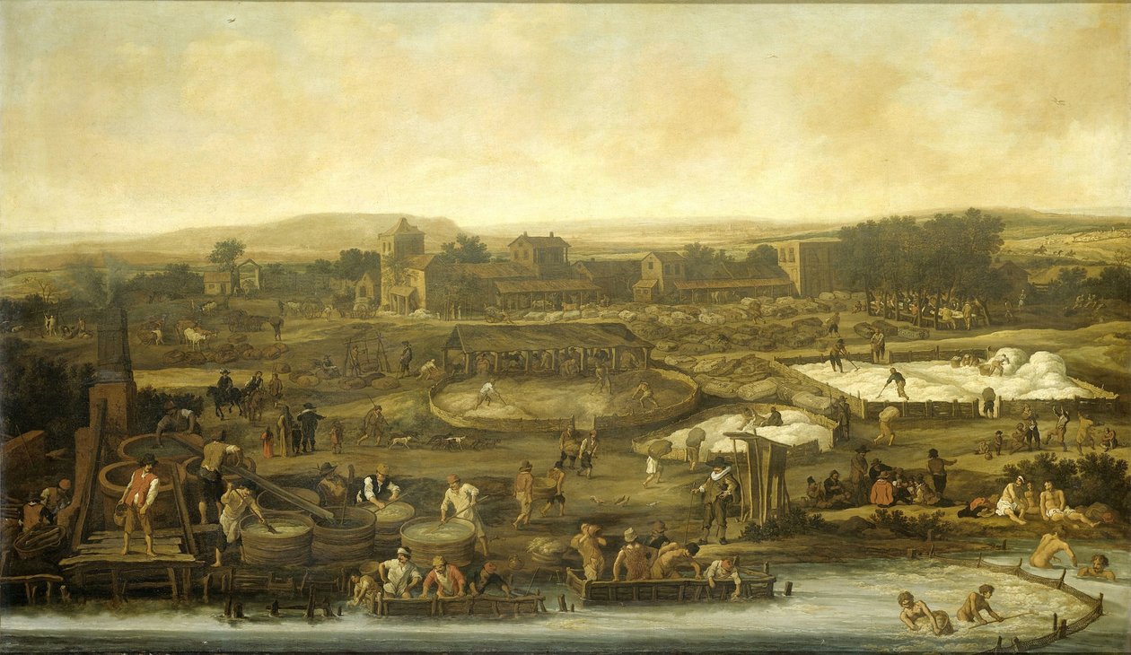 Wollherstellung von Pieter de Molijn