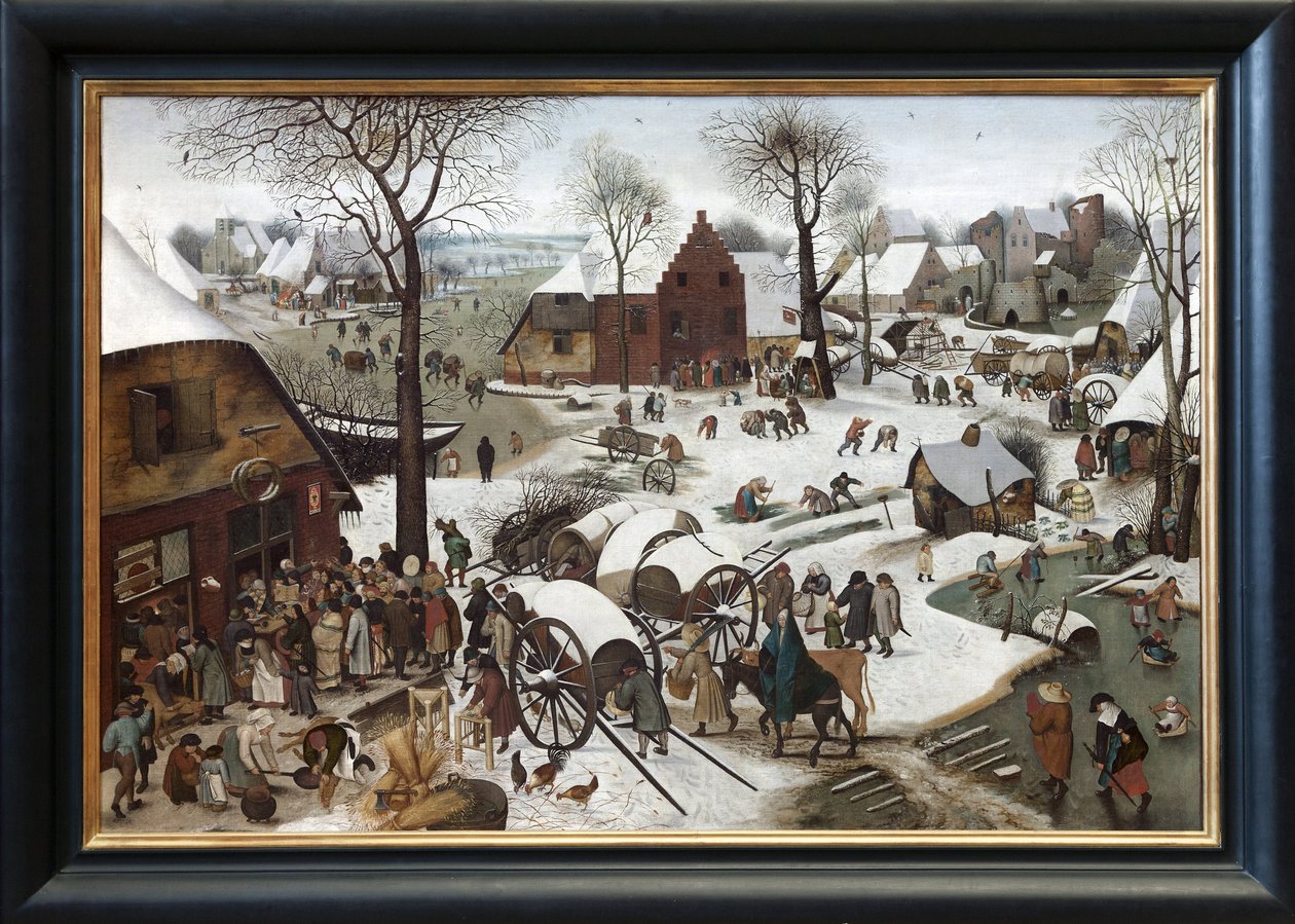 Die Volkszählung in Bethlehem von Pieter Brueghel the Younger