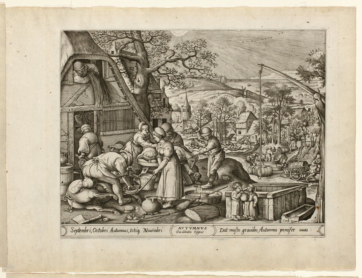 Herbst, aus Die vier Jahreszeiten von Pieter van der Heyden