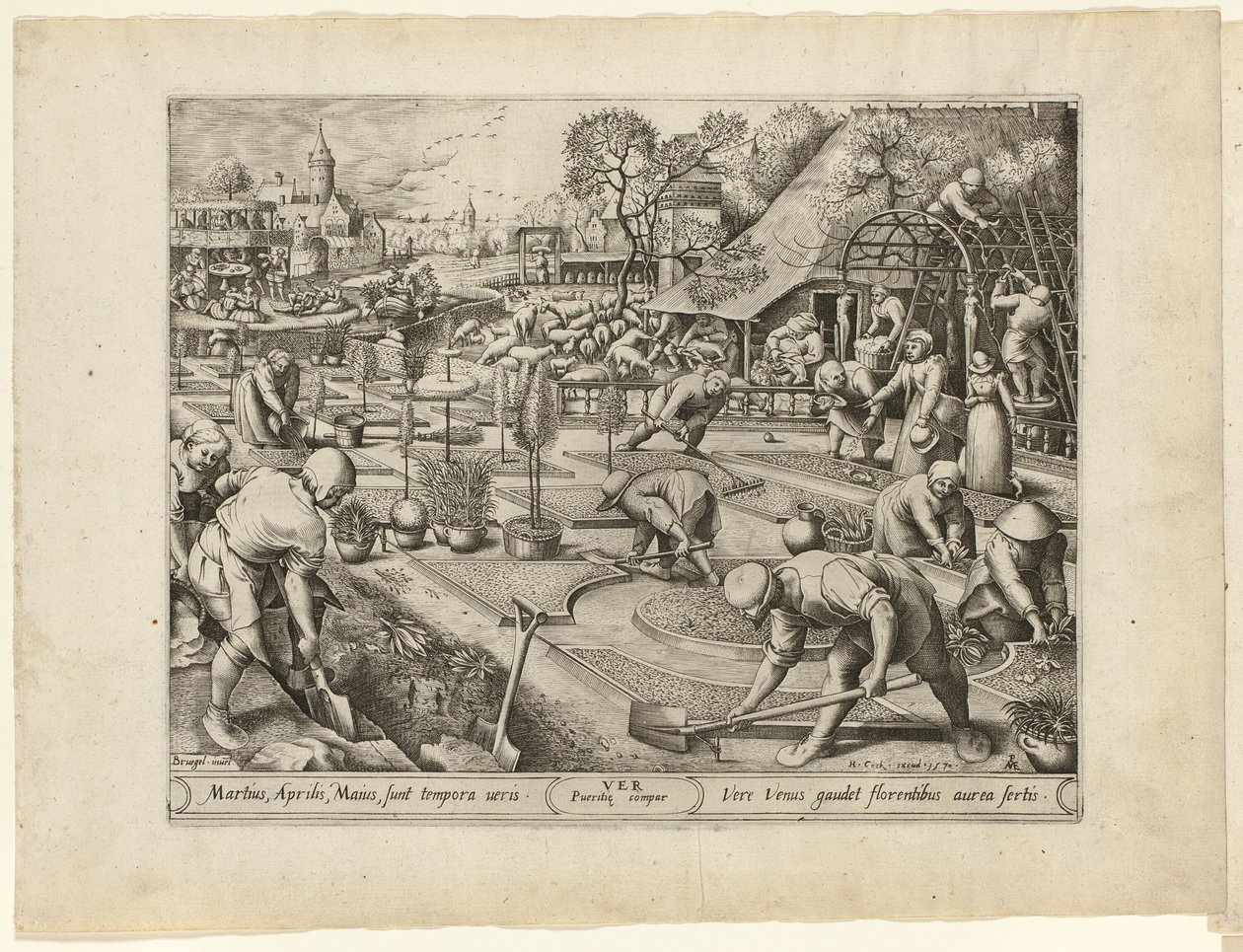 Frühling, aus Die vier Jahreszeiten von Pieter van der Heyden