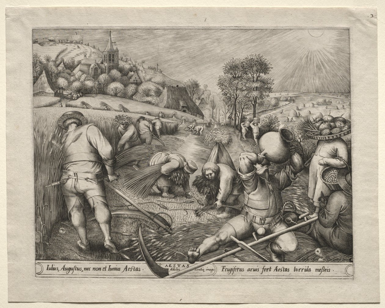 Die vier Jahreszeiten: Sommer, 1570 von Pieter van der Heyden