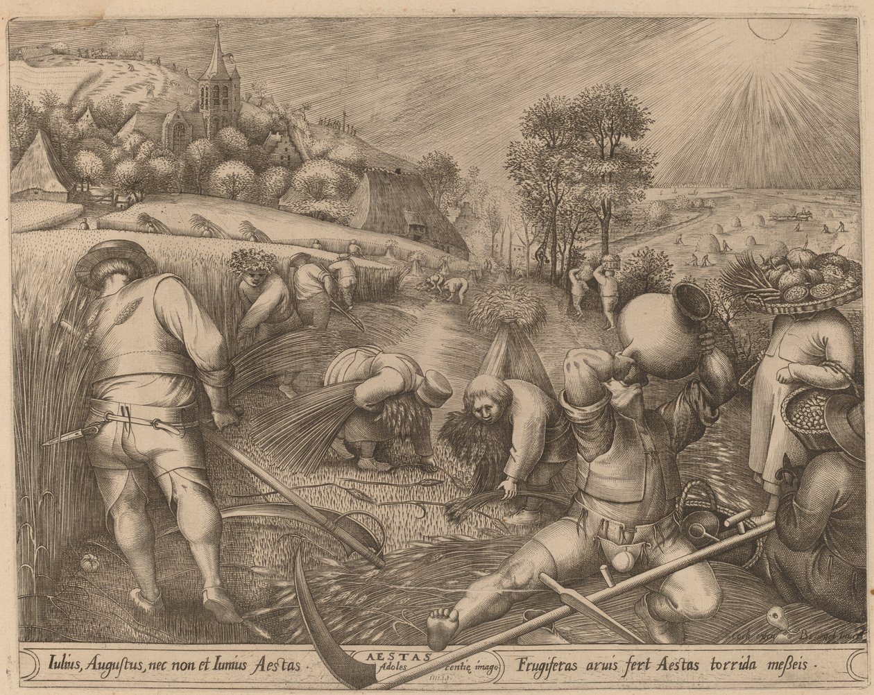 Sommer von Pieter van der Heyden after Pieter Bruegel the Elder